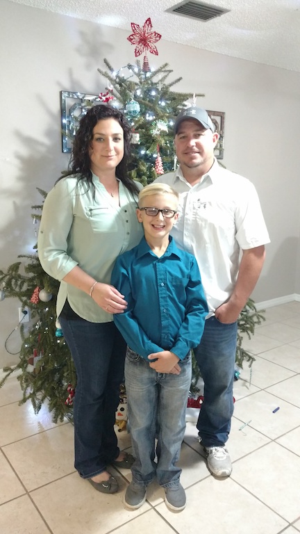 Joshua Perkins, Owner, with his family 